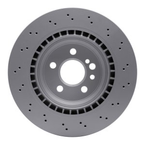 Mercedes-Benz CL55 AMG Brake Rotor (1) - Rear - R1 Concepts - GeoSPEC Rotor - Drilled - `03-`06